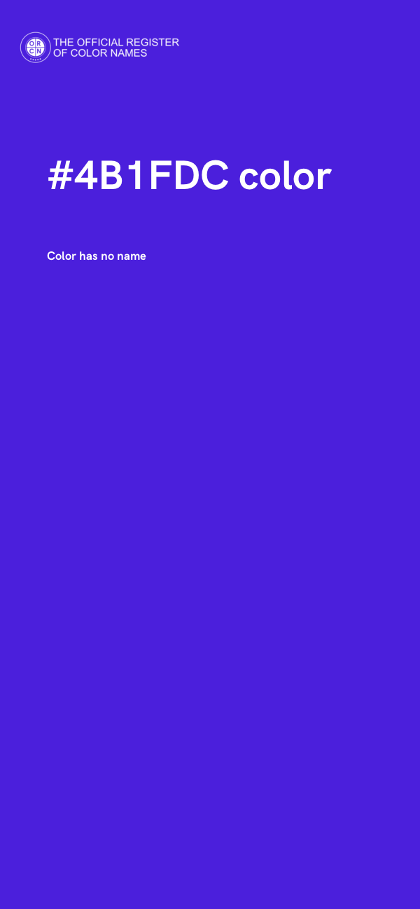 #4B1FDC color image