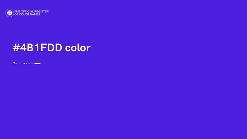 #4B1FDD color image