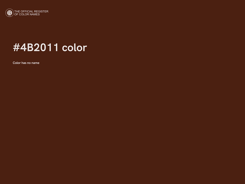 #4B2011 color image