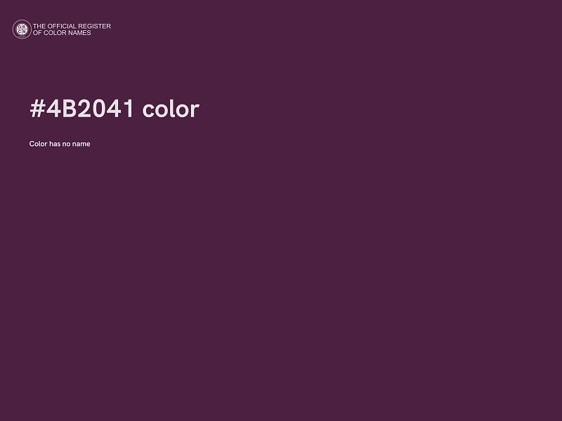 #4B2041 color image
