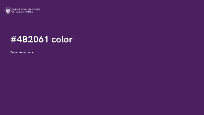 #4B2061 color image