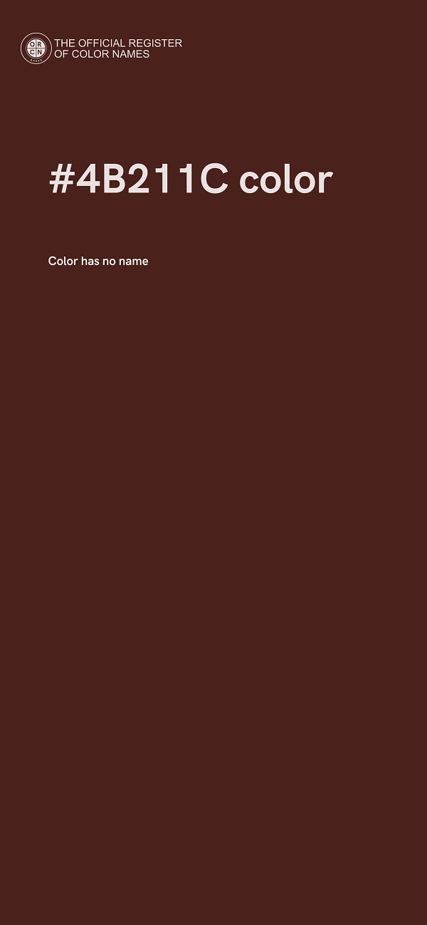 #4B211C color image