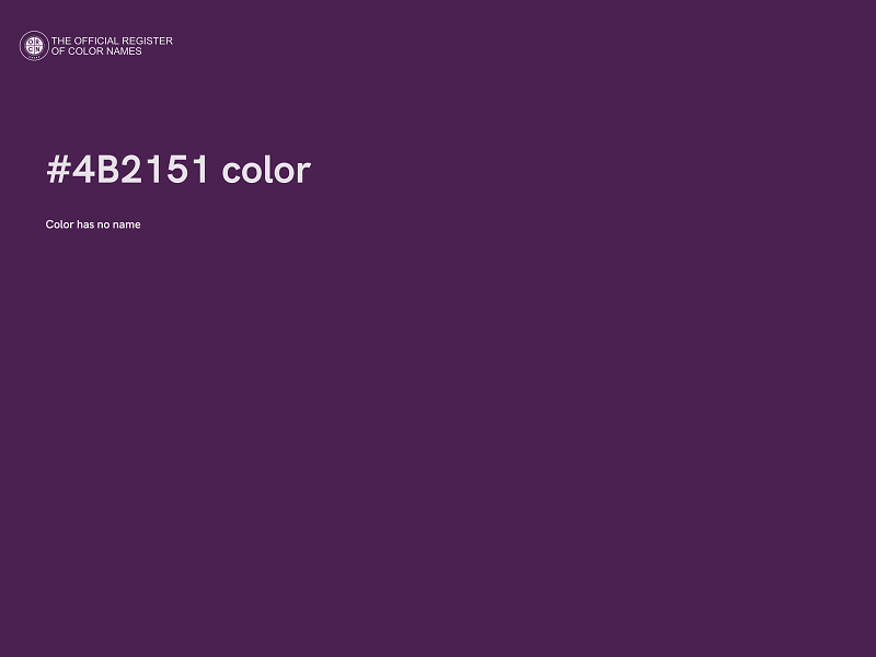 #4B2151 color image