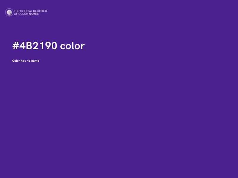 #4B2190 color image