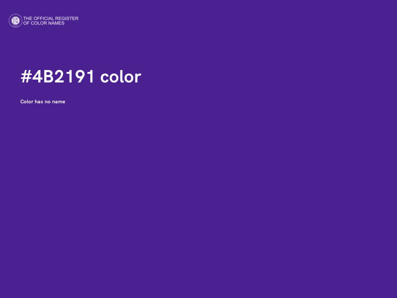 #4B2191 color image