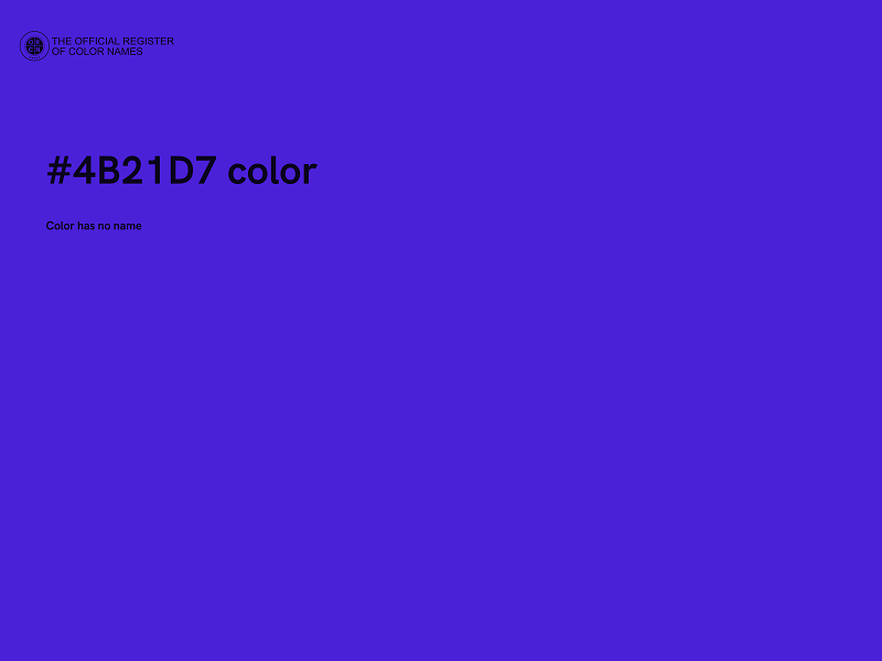 #4B21D7 color image