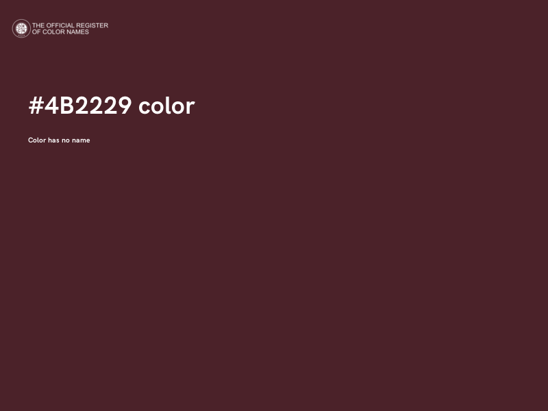 #4B2229 color image