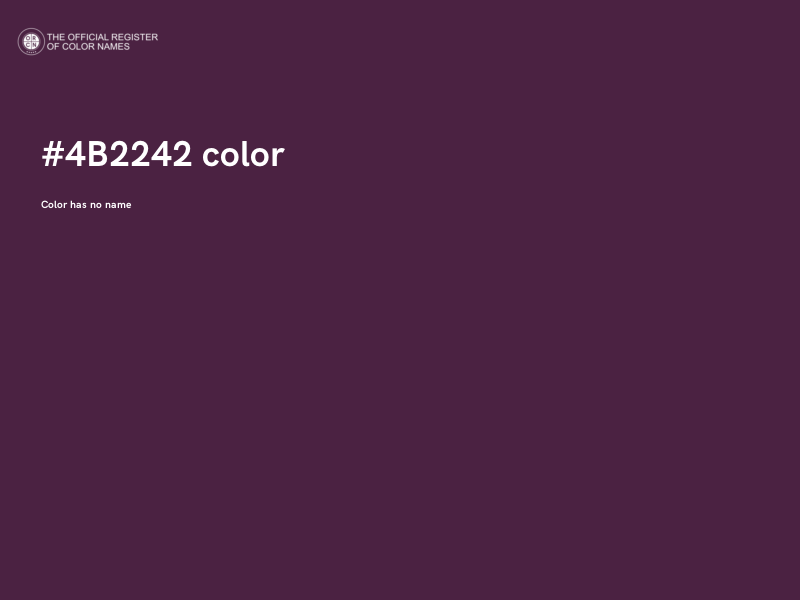 #4B2242 color image