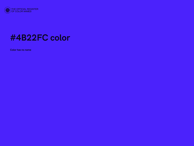 #4B22FC color image