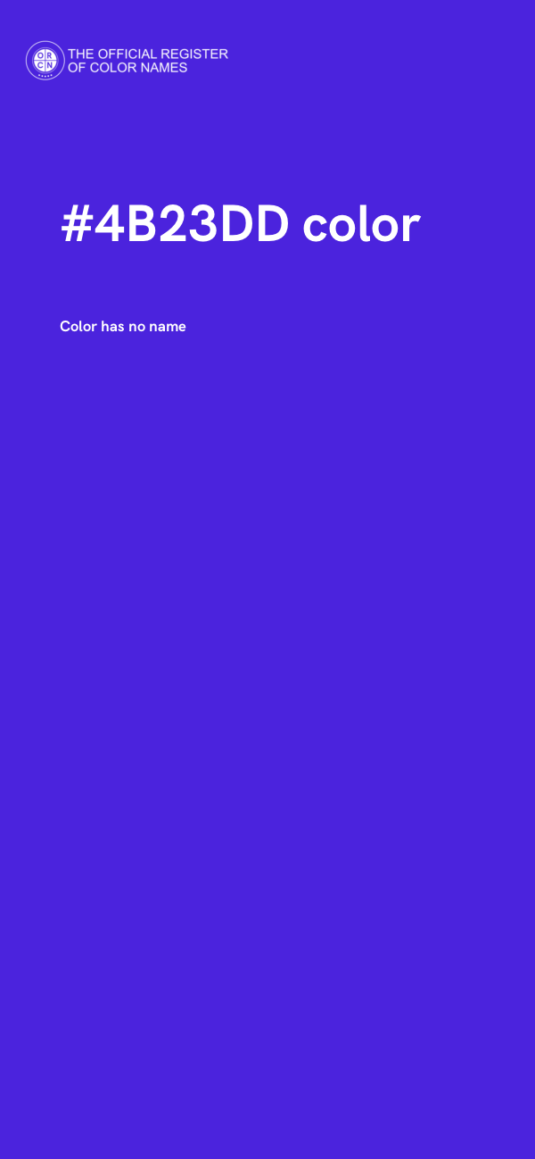 #4B23DD color image