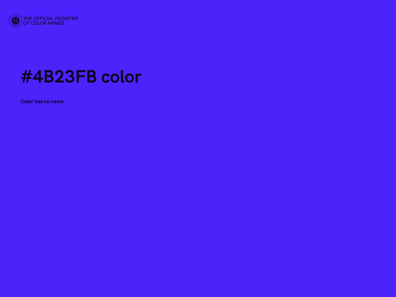 #4B23FB color image