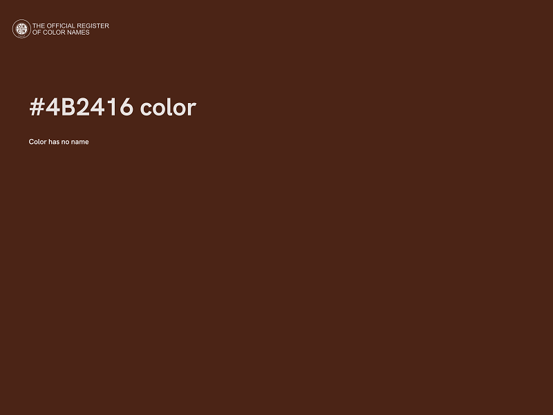 #4B2416 color image