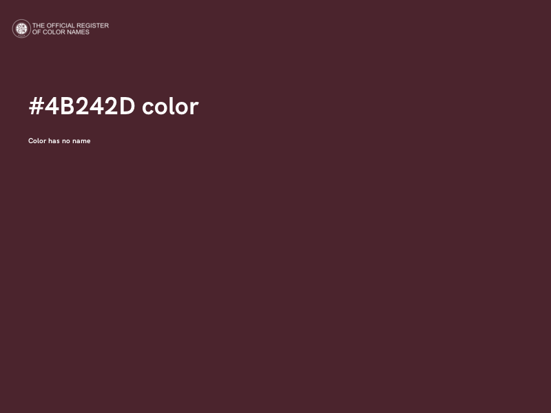 #4B242D color image
