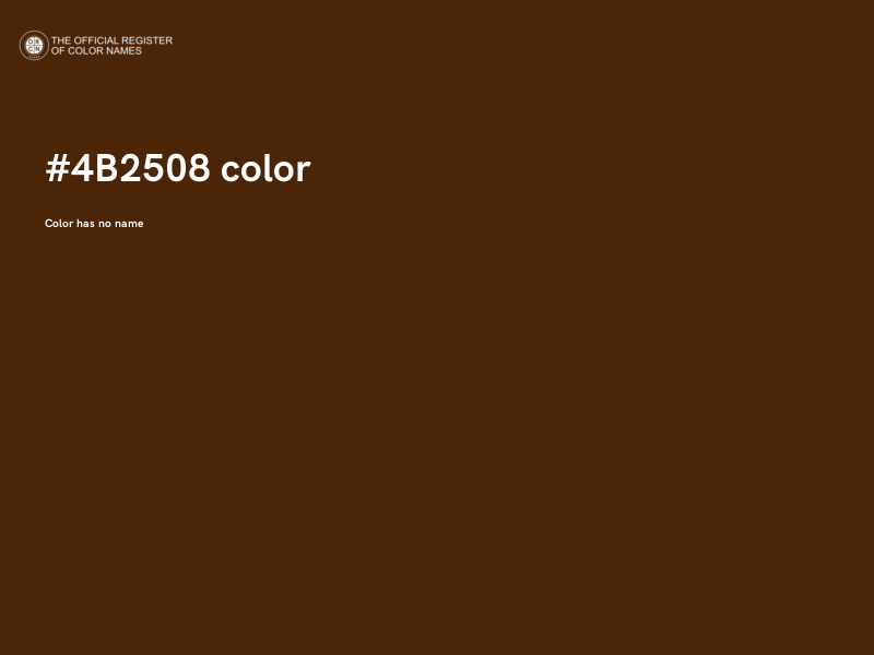 #4B2508 color image