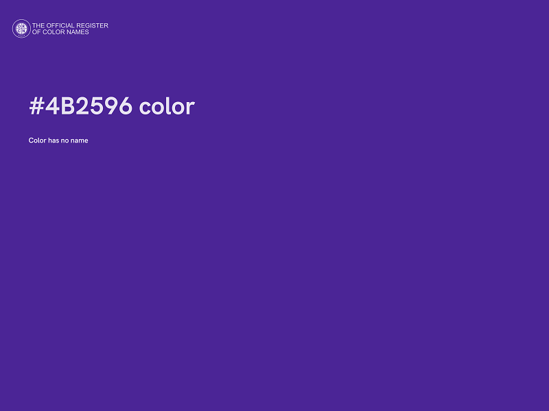 #4B2596 color image