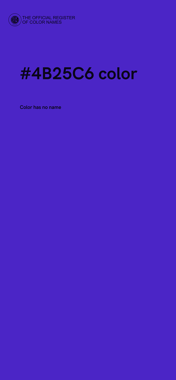 #4B25C6 color image