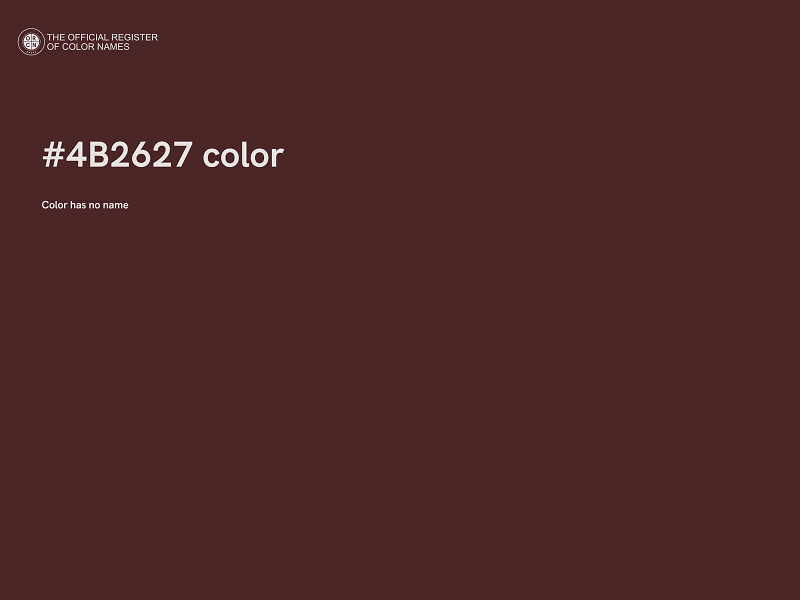 #4B2627 color image