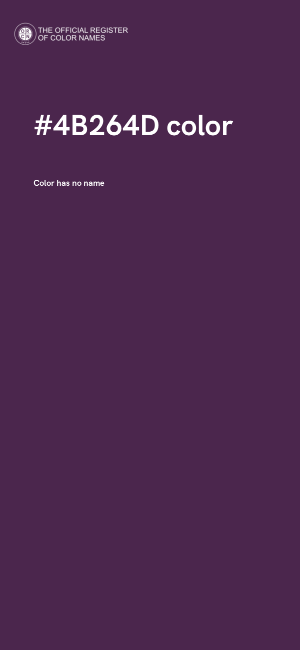 #4B264D color image