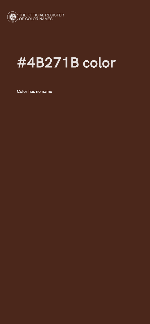 #4B271B color image