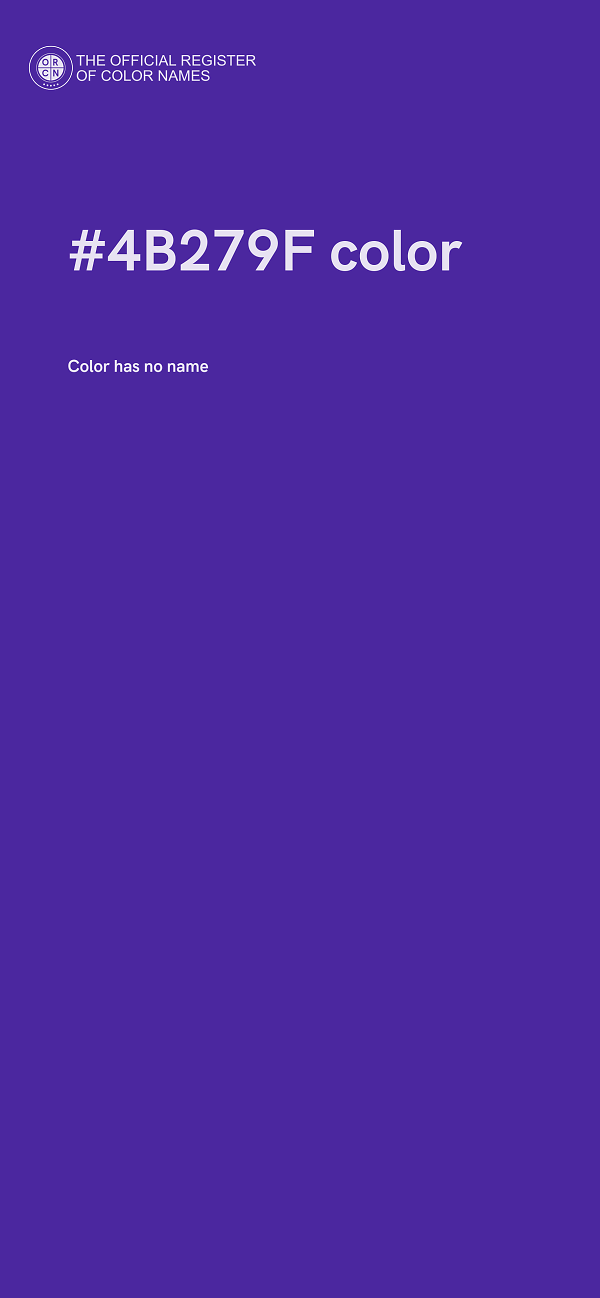 #4B279F color image