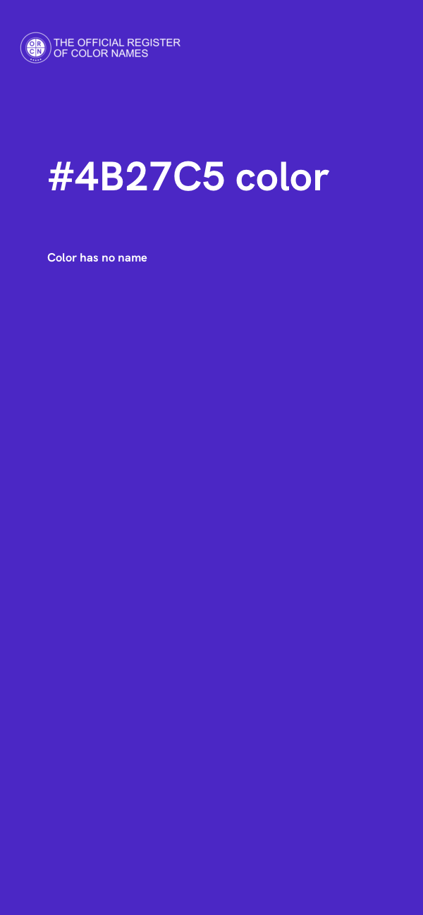 #4B27C5 color image