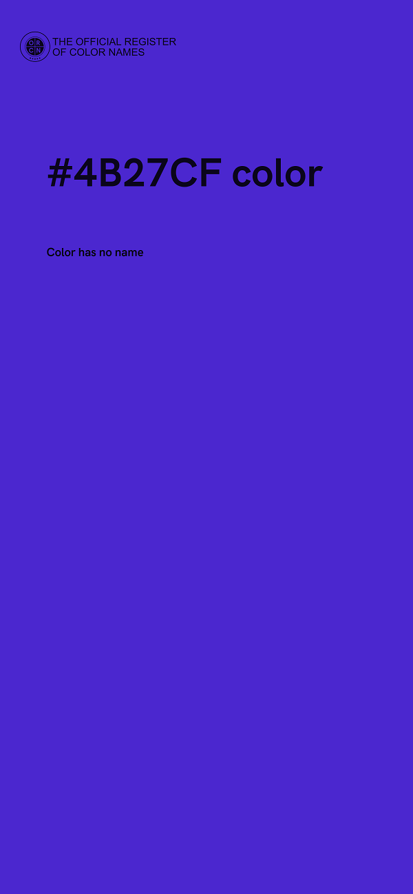 #4B27CF color image