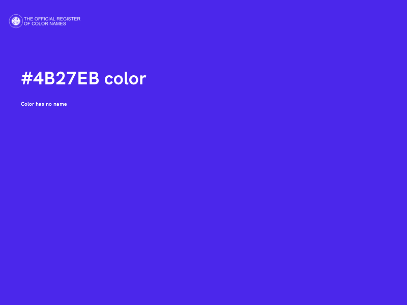#4B27EB color image