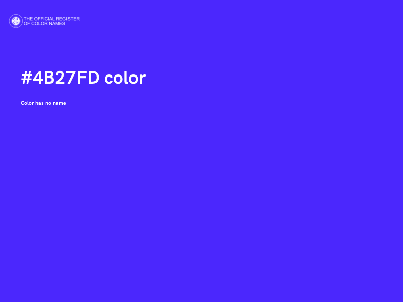 #4B27FD color image