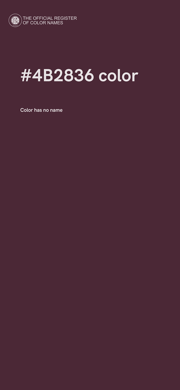 #4B2836 color image