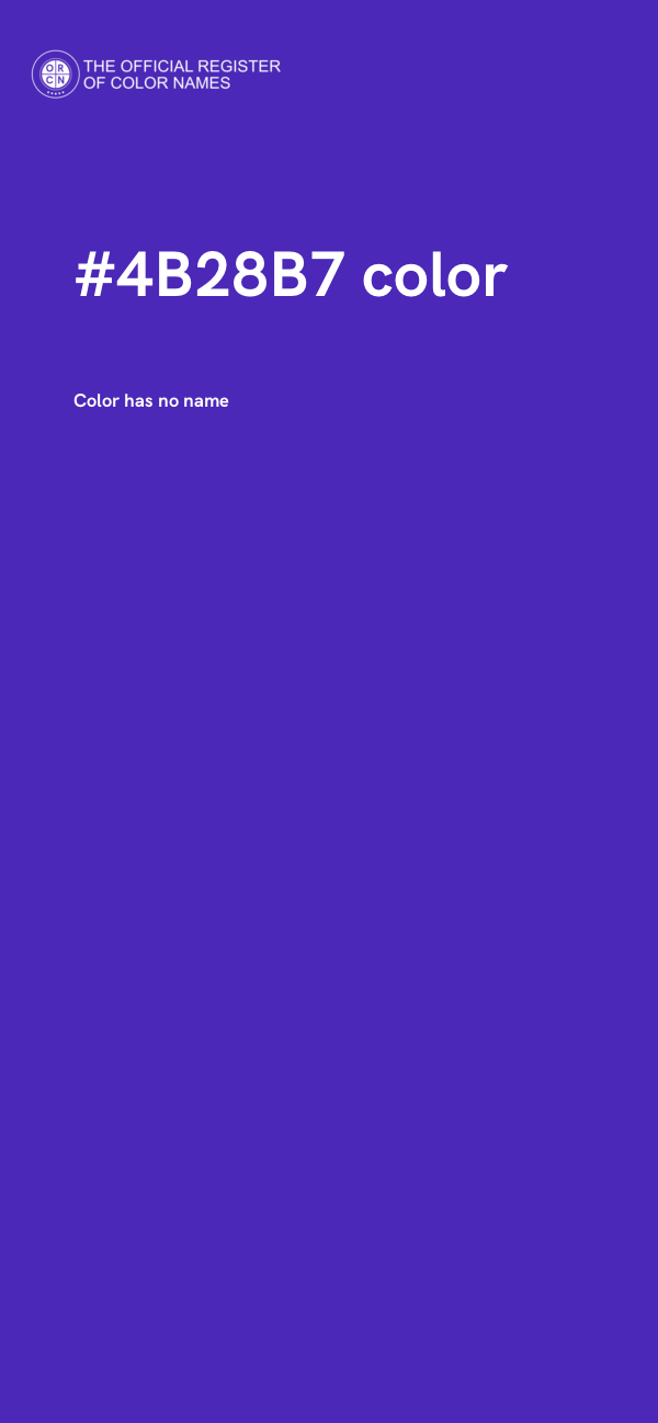#4B28B7 color image