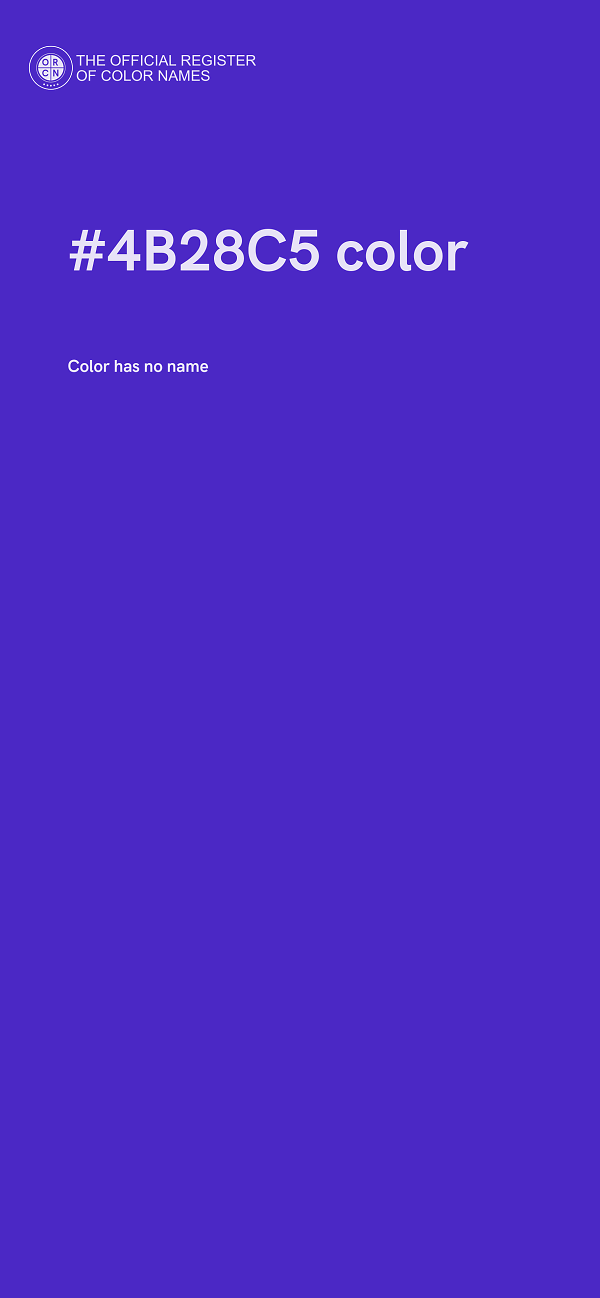 #4B28C5 color image