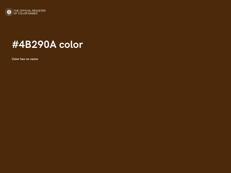 #4B290A color image