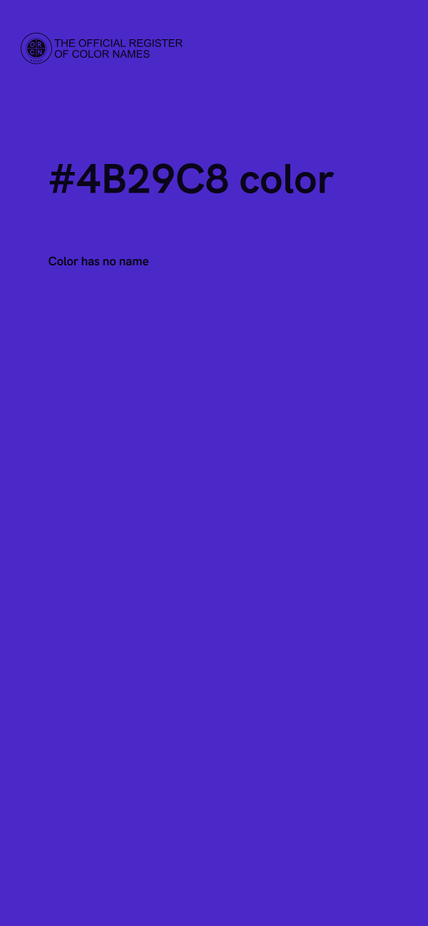 #4B29C8 color image