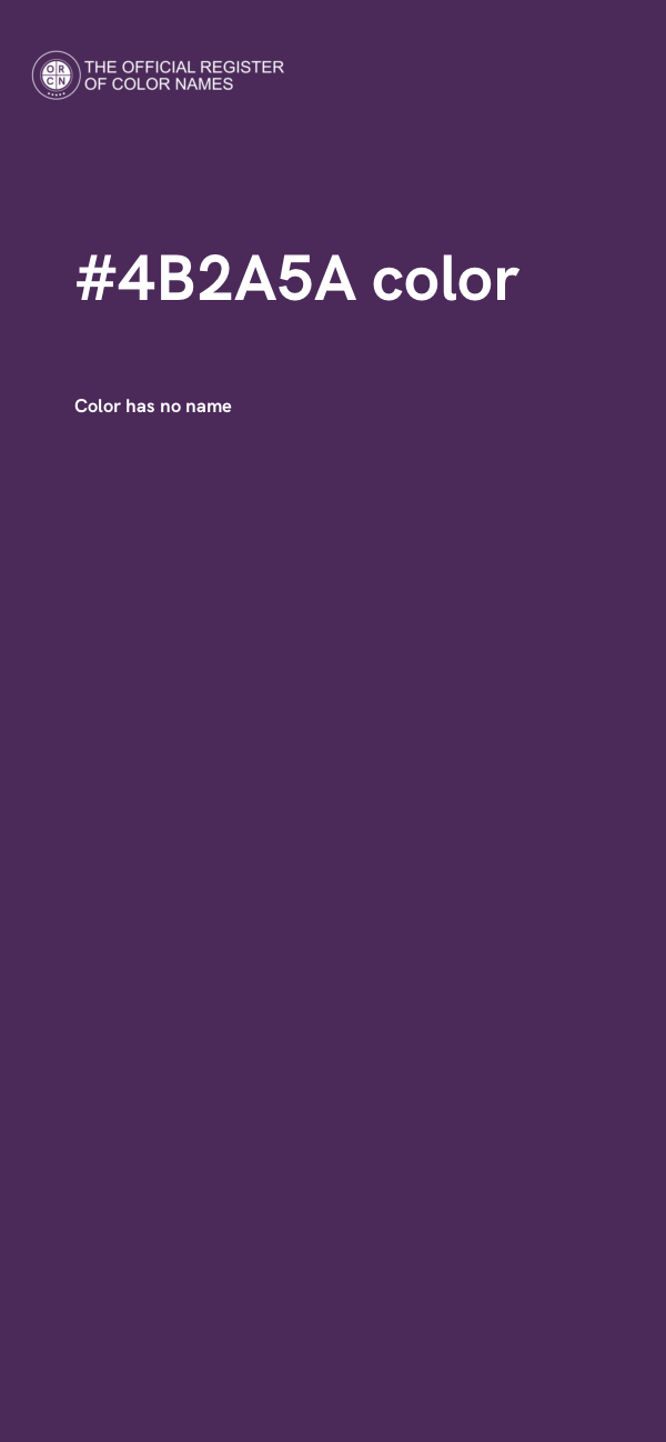 #4B2A5A color image