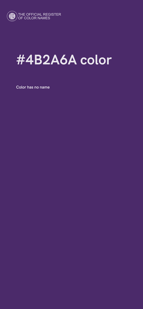 #4B2A6A color image