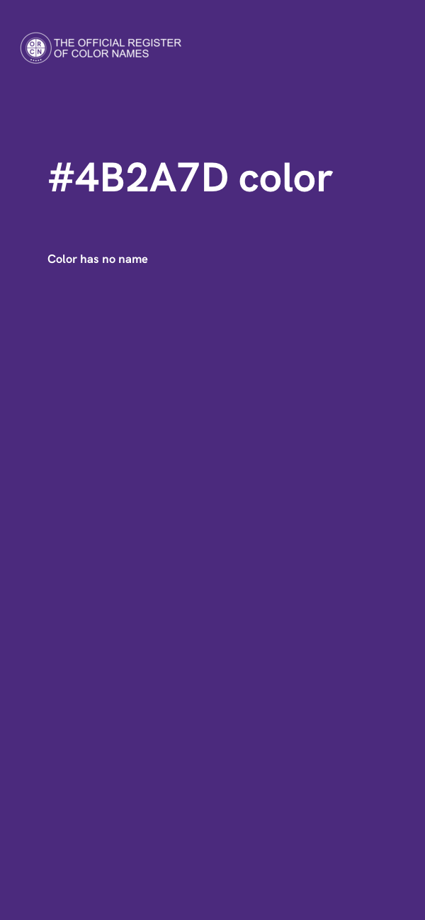 #4B2A7D color image