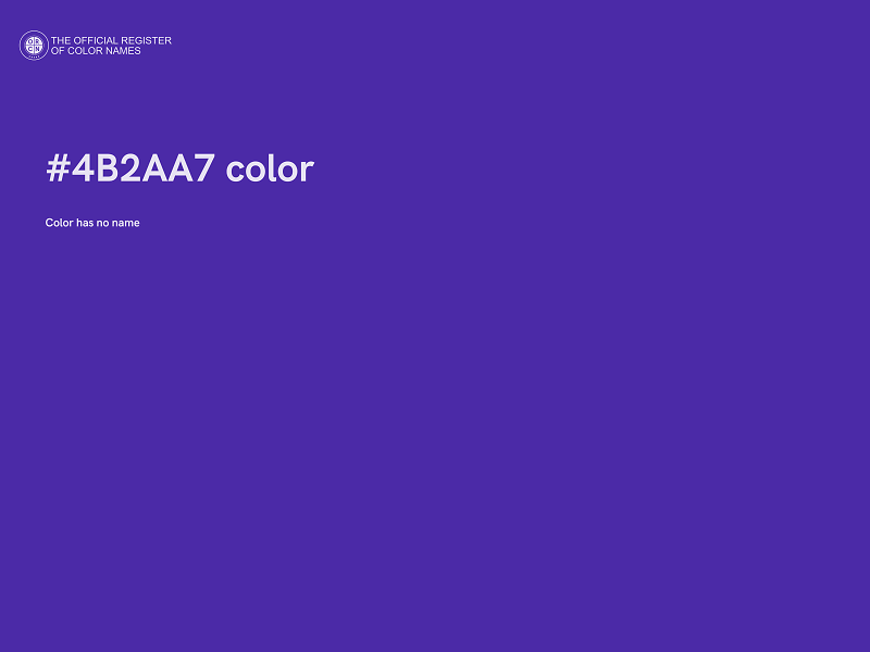 #4B2AA7 color image