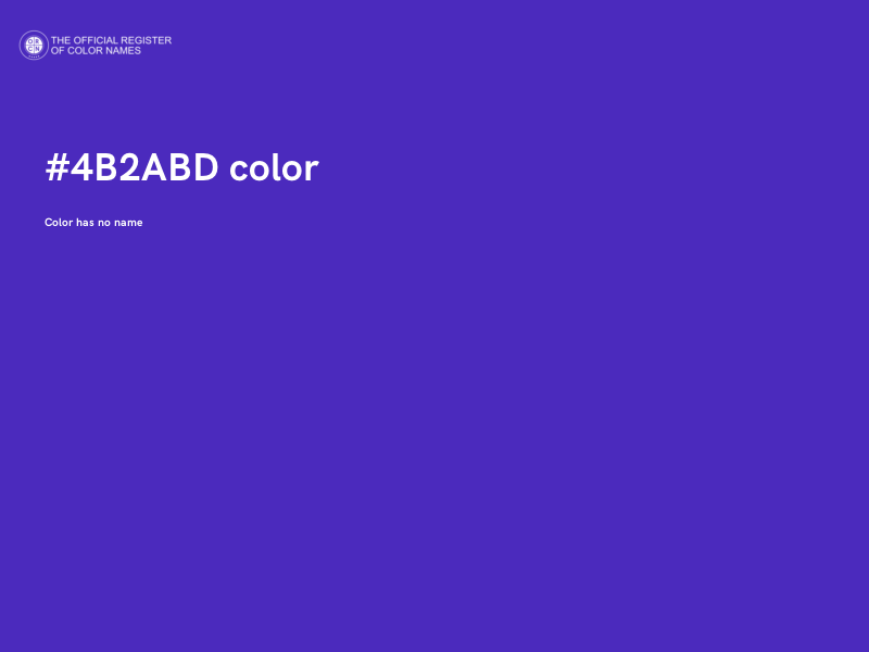 #4B2ABD color image