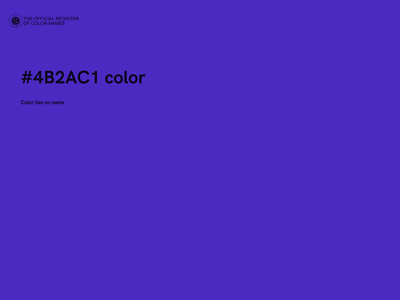 #4B2AC1 color image