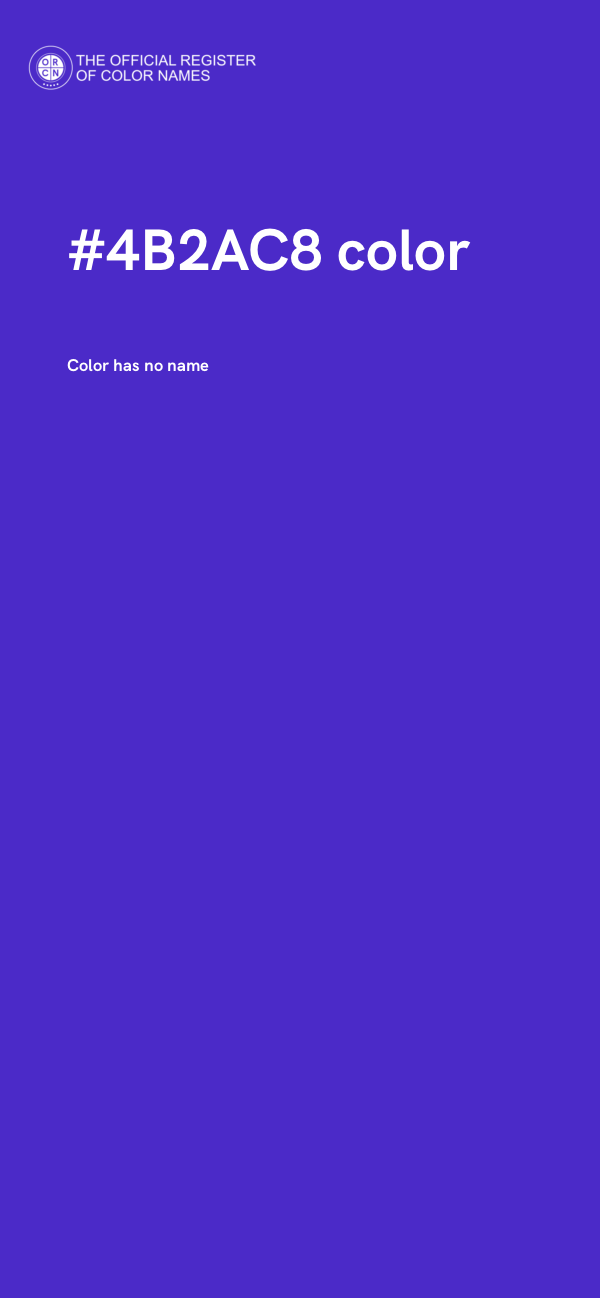 #4B2AC8 color image