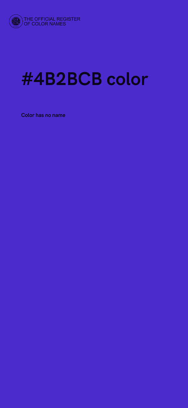 #4B2BCB color image