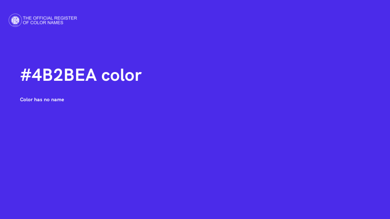 #4B2BEA color image