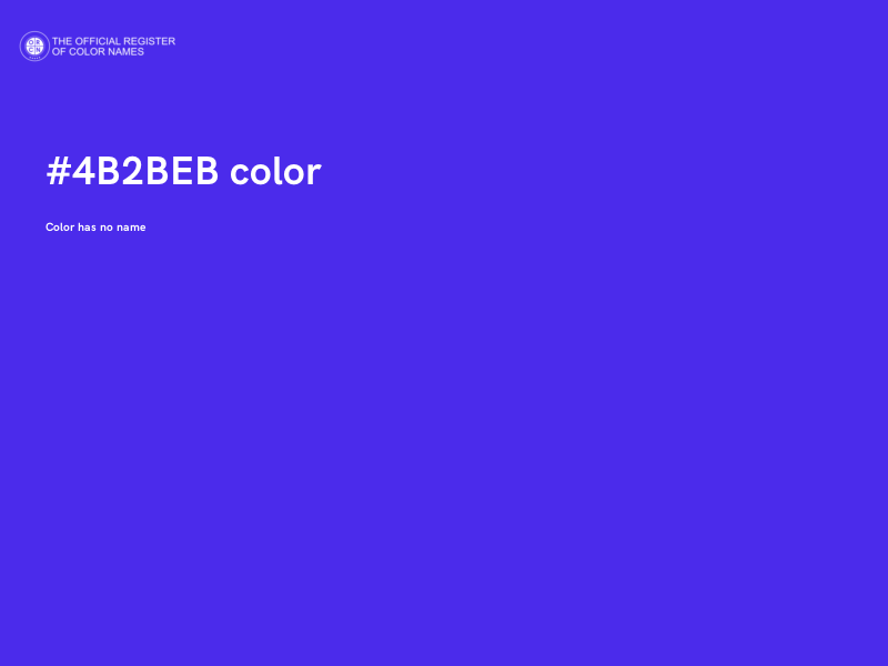 #4B2BEB color image