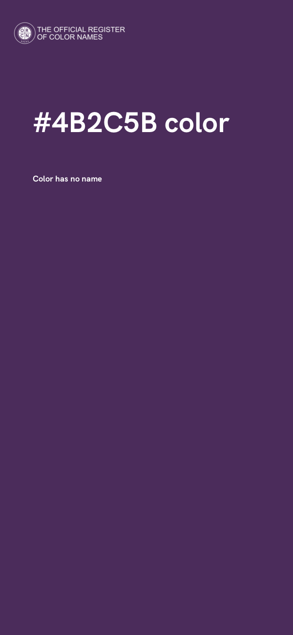 #4B2C5B color image