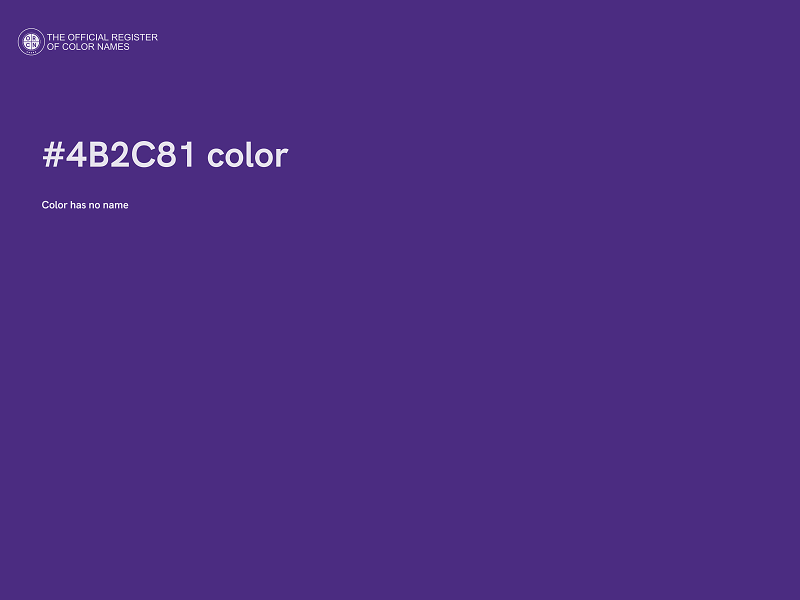 #4B2C81 color image