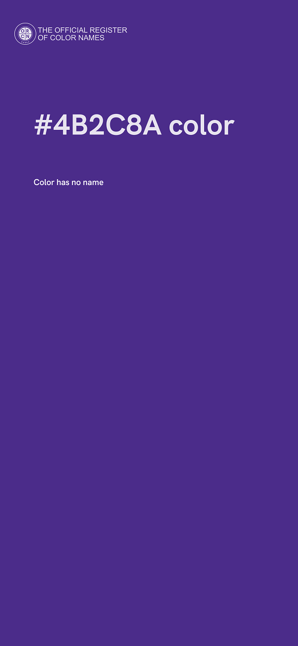 #4B2C8A color image