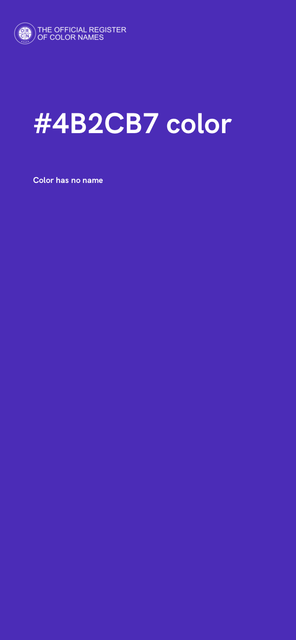 #4B2CB7 color image