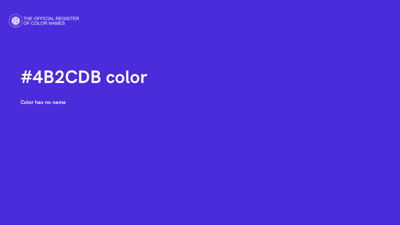 #4B2CDB color image