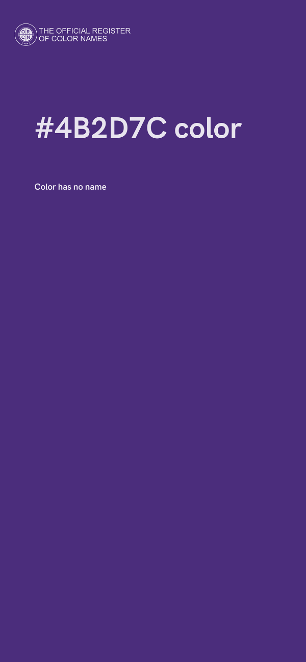 #4B2D7C color image