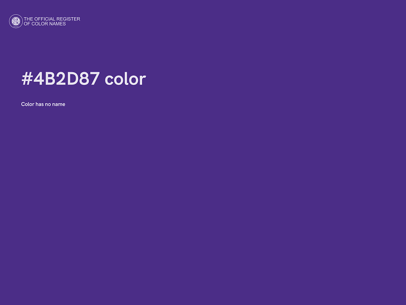 #4B2D87 color image